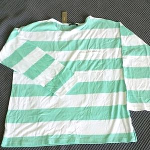 J. Crew NWT essential wide sleeve tee in stripe
